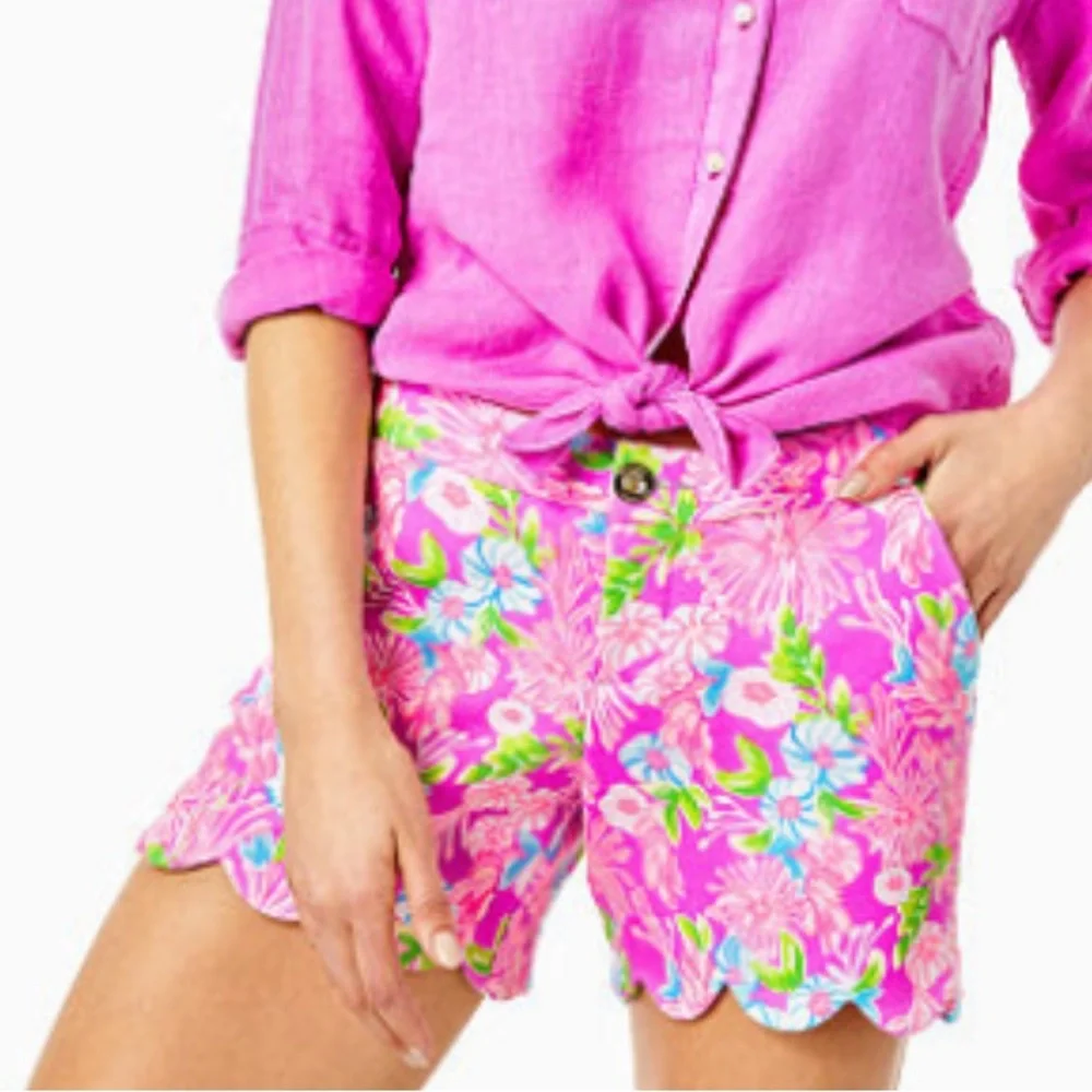 NWT Lilly Pulitzer 5”Buttercup Knit Shorts. Color:Amethyst Moms The World.Size 0 - Picture 1 of 8